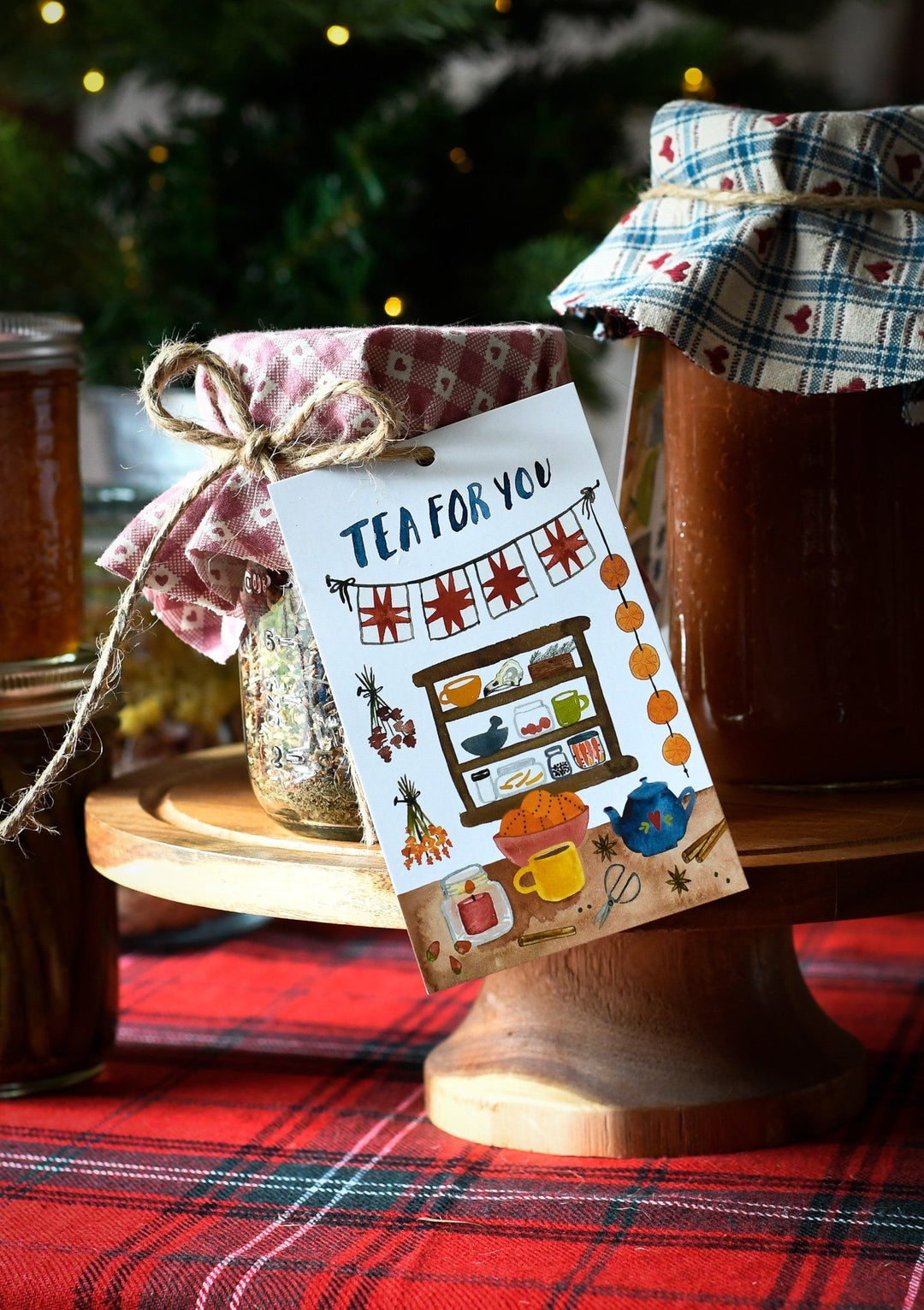 Set of 10 Tea For You Recipe Card Gift Tags Little Truths Studio 