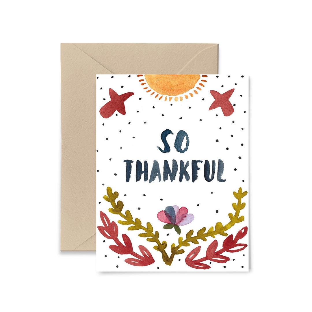 So Thankful Greeting Card Greeting Card Little Truths Studio 