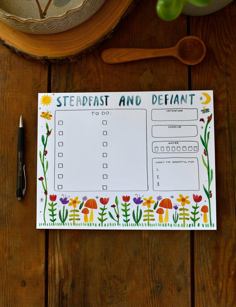 Steadfast and Defiant Notepad Notepad Little Truths Studio 