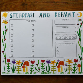 Steadfast and Defiant Notepad Notepad Little Truths Studio 