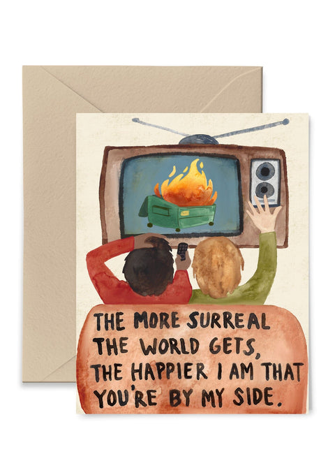 Surreal World Greeting Card Greeting Card Little Truths Studio 