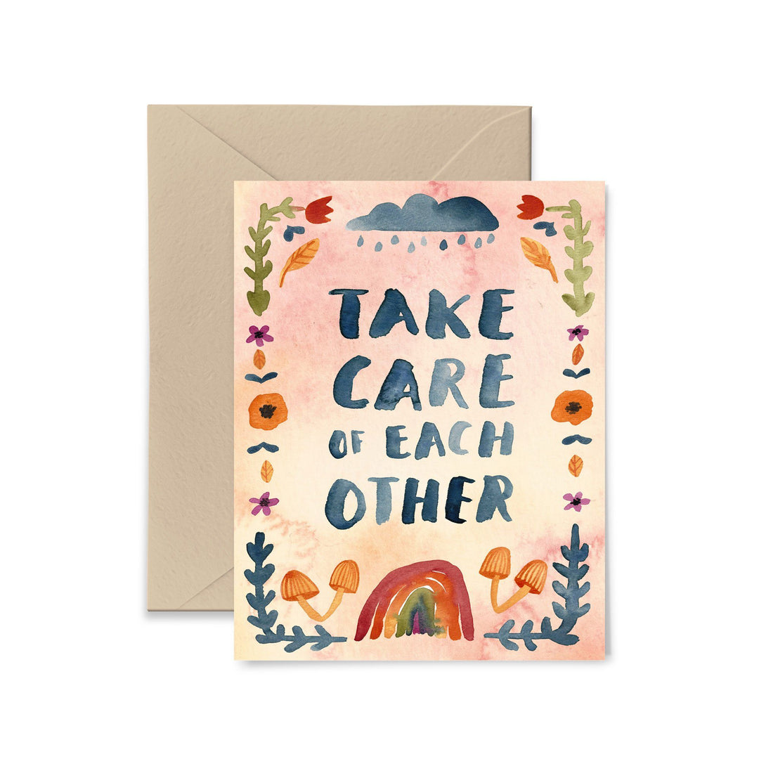 Take Care Of Each Other Greeting Card Greeting Card Little Truths Studio 