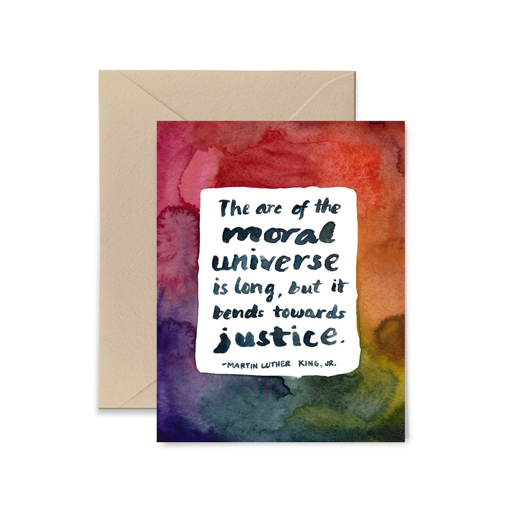 The Arc of The Moral Universe Greeting Card Greeting Card Little Truths Studio 