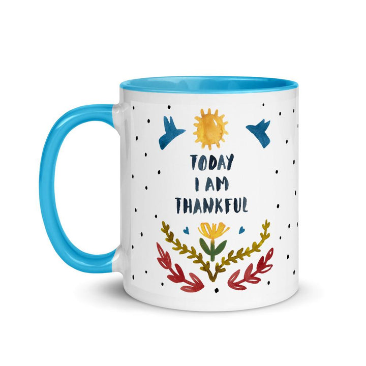 Today I Am Thankful Mug mug Little Truths Studio 