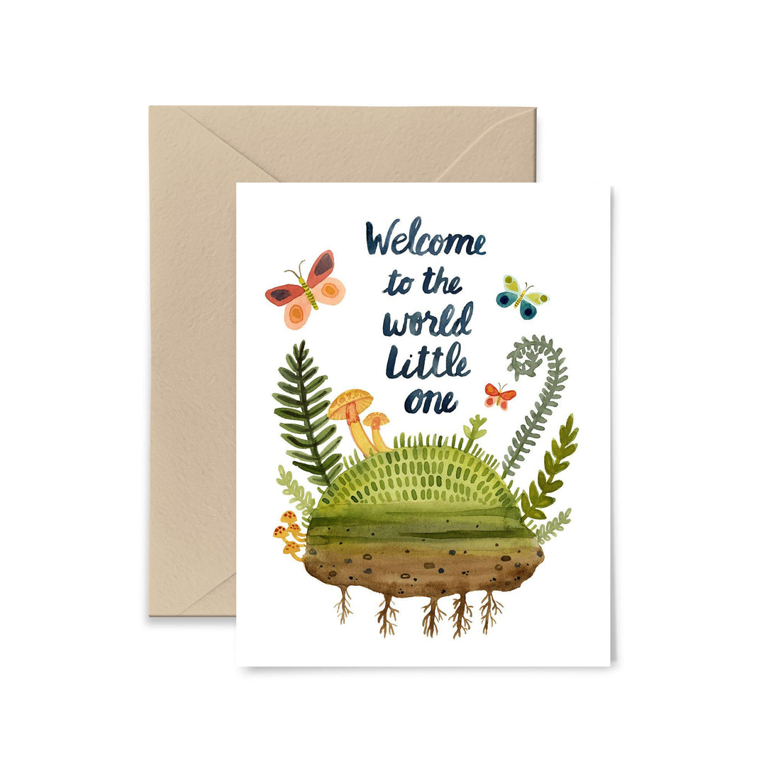 Welcome To The World Little One Greeting Card Greeting Card Little Truths Studio 
