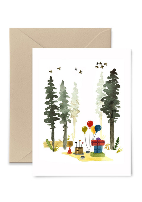 Woodland Birthday Greeting Card Greeting Card Little Truths Studio 