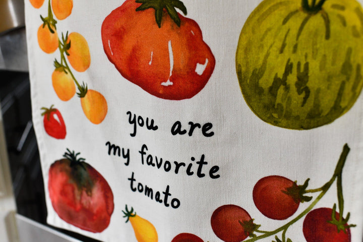 You Are My Favorite Tomato Tea Towel PRE ORDER Tea Towel Little Truths Studio 