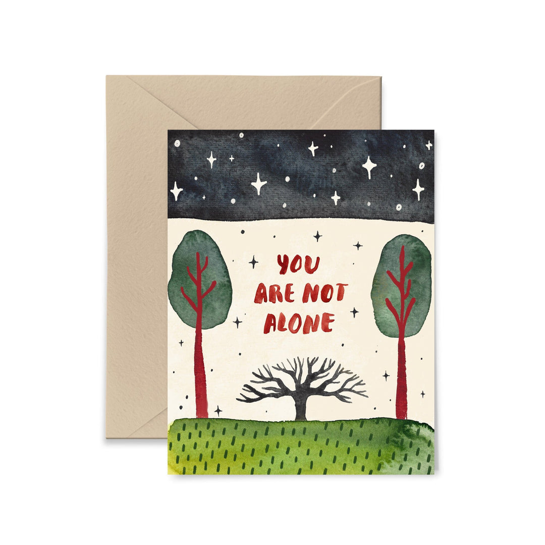 You Are Not Alone Greeting Card Greeting Card Little Truths Studio 