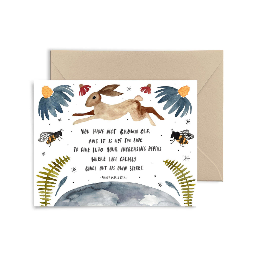 You Have Not Grown Old Greeting Card Greeting Card Little Truths Studio 