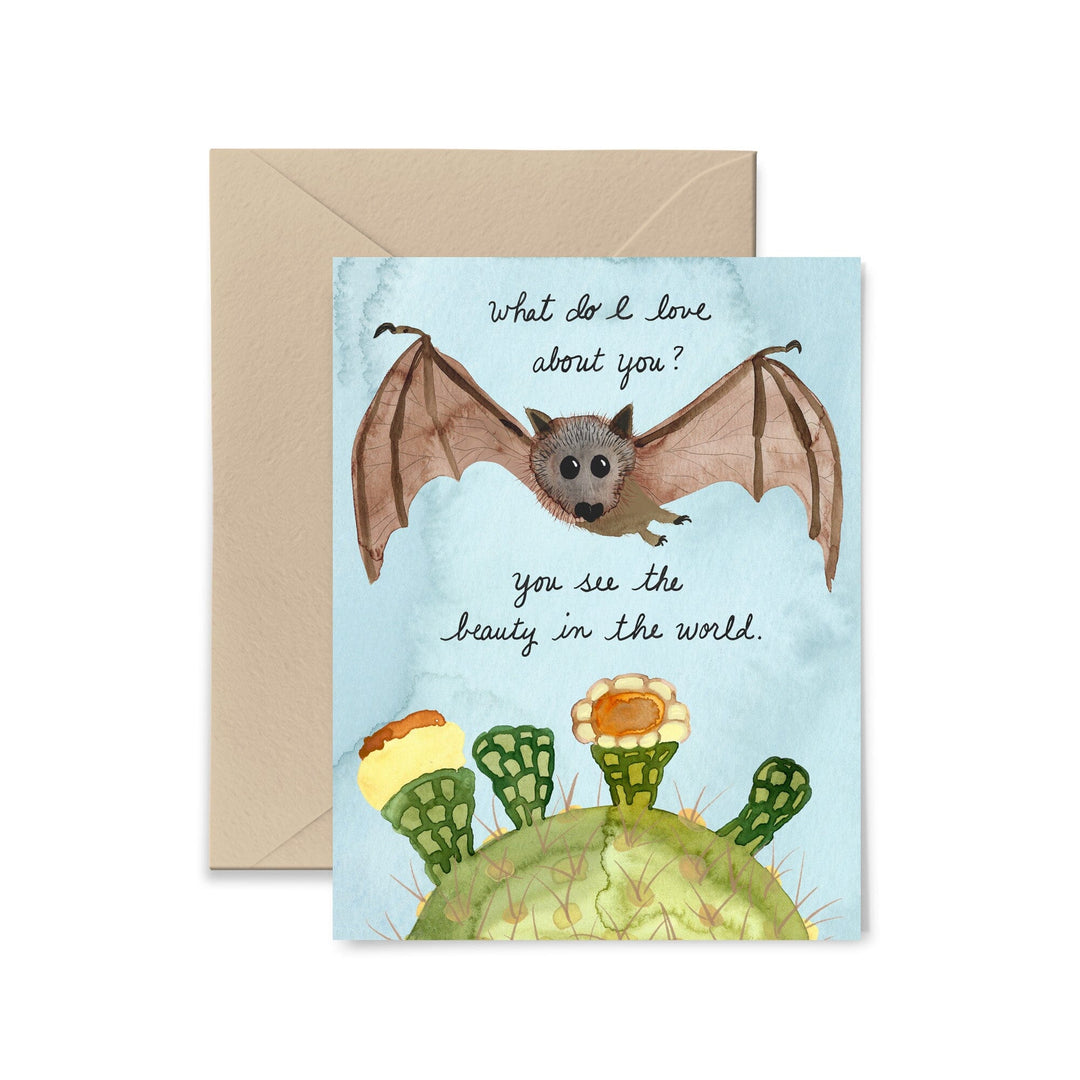 You See The Beauty in The World Greeting Card Greeting Card Little Truths Studio 