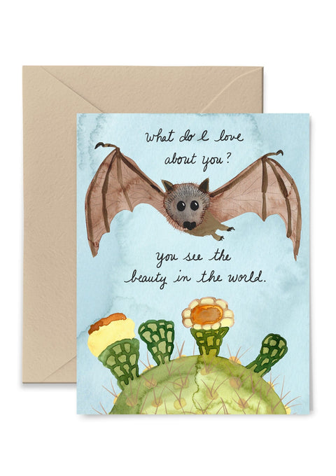 You See The Beauty in The World Greeting Card Greeting Card Little Truths Studio 